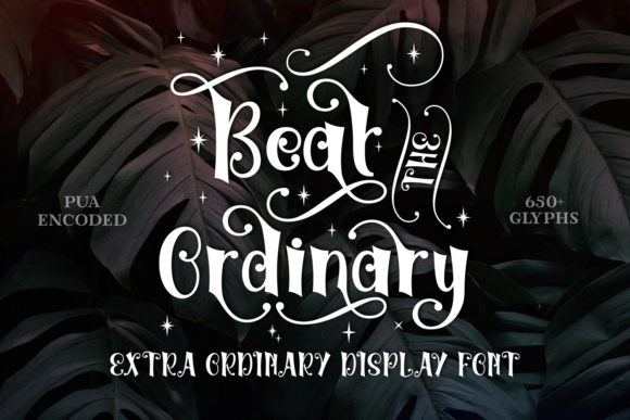 Beat the Ordinary: A Playful, Bold Display Font