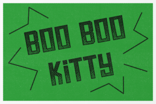 Boo Boo Kitty: A Retro Comic Font with Texture & Character