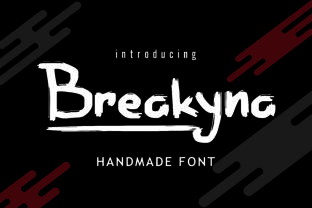 Breakyna: A Bold, Handmade Brush Font That Delivers Impact—When Used Right