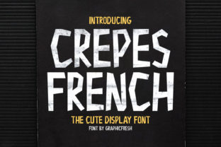 Crepes: A Fun Display Font with Expressive Ink Strokes