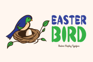 Easter Bird: A Modern Display Font for Creative Projects
