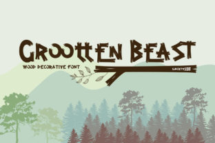 Grootten Beast: The Wood-Inspired Display Font That Brings the Outdoors to Your Designs