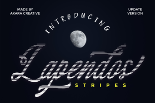 Lapendos Stripes: A Bold, Striped Display Font