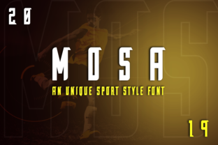 Mosa: A Modern Display Font with Elegant Charm