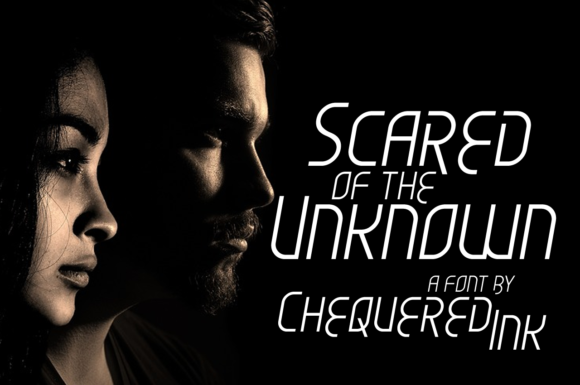 Scared of the Unknown: A Bold, Expressive Display Font for Meaningful Visual Communication
