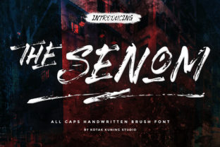 The Senom: Handwritten Power, Textured & Bold
