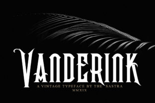 Vanderink: A Stylish, Serious Display Font